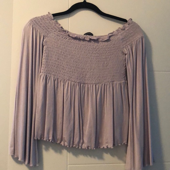 Purple American Eagle off the shoulder top - Picture 1 of 1